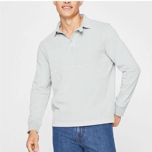 Men’s Club Monaco Grey Polo Rugby, Medium